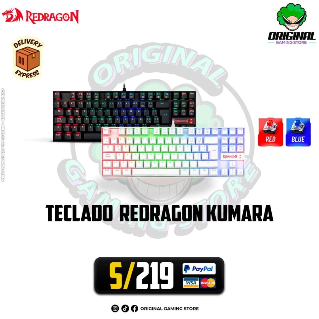 TECLADO GAMER KUMARA REDRAGON