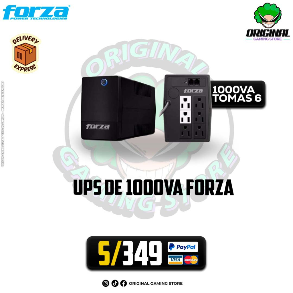 UPS 1000VA/500W 6 TOMAS