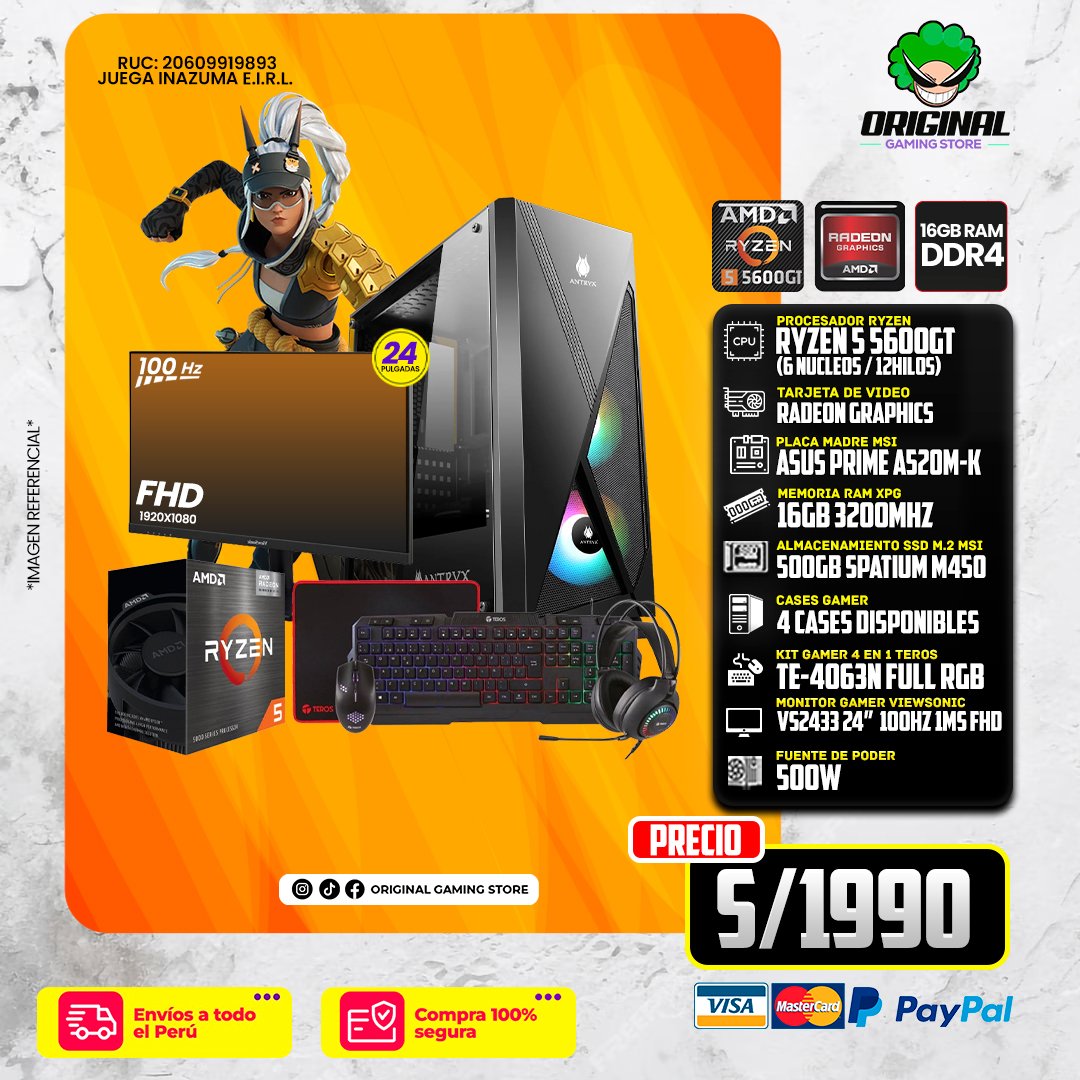 PC COMPLETA RYZEN 5 5600GT