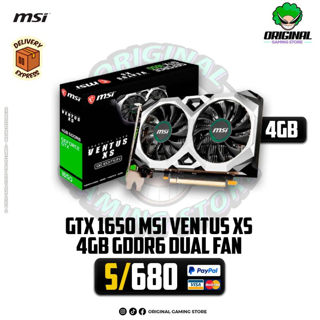 GTX 1650 4GB MSI VENTUS