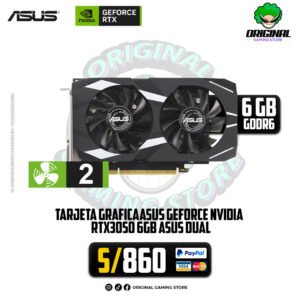 TARJETA DE VIDEO ASUS RTX 3050 DUAL OC 6GB GDDR6