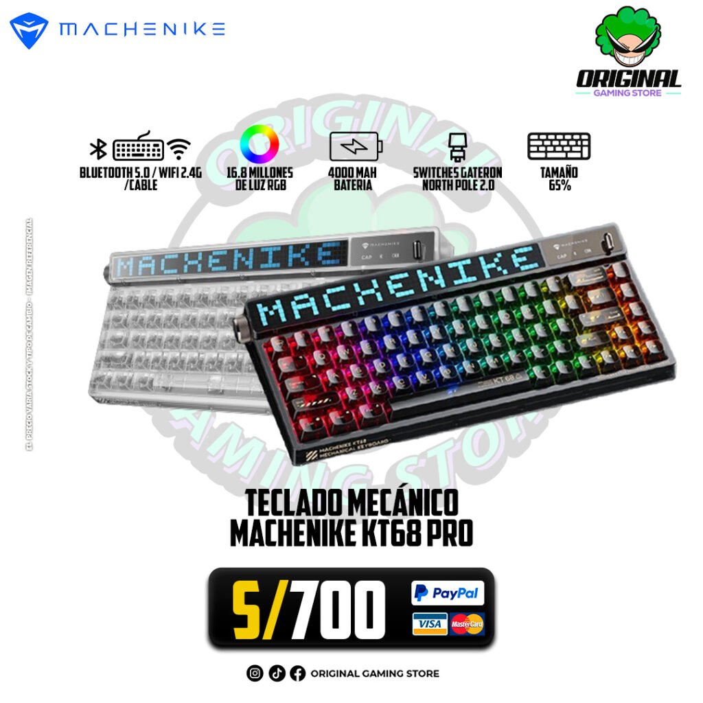 TECLADO MECÁNICO MACHENIKE KT68 PRO