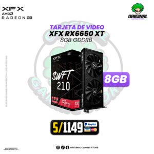 TARJETA DE VIDEO XFX RX 6650 XT SWFT 210 8GB GDDR6