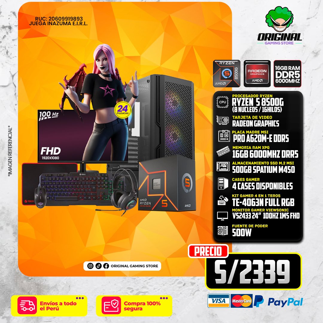 PC COMPLETA RYZEN 5 5800G