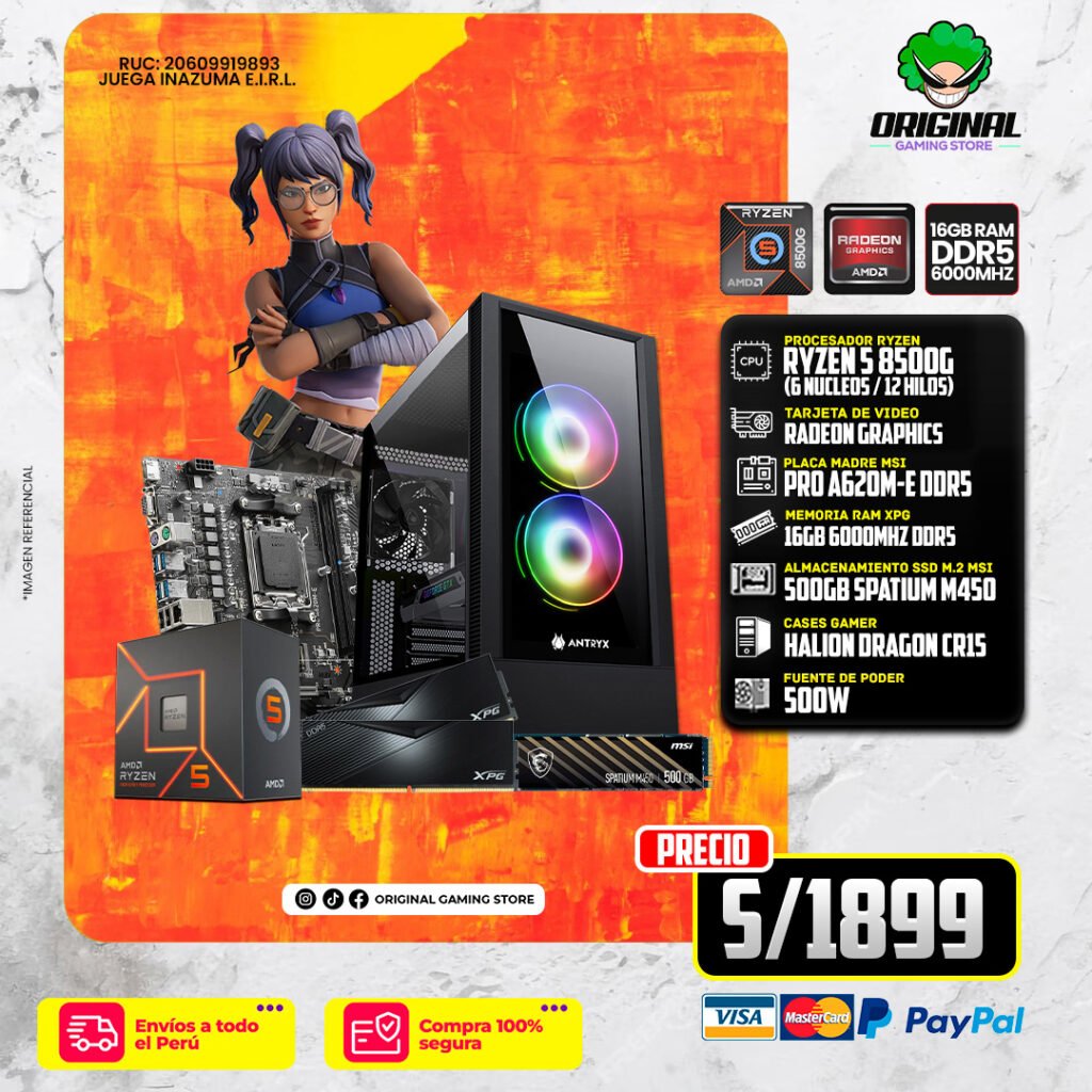 PC RYZEN 5  8500G +16 RAM DDR5