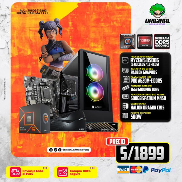 PC RYZEN 5  8500G +16 RAM DDR5