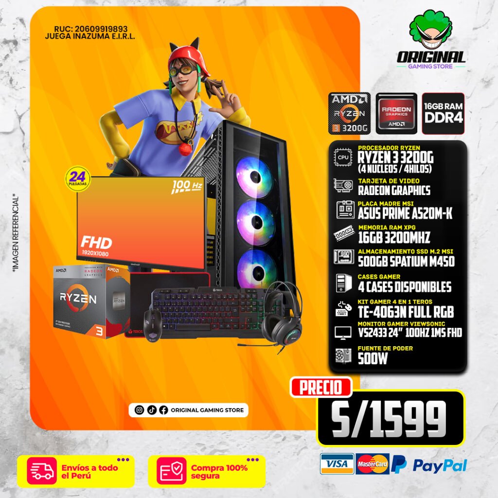PC COMPLETOS R3 3200G