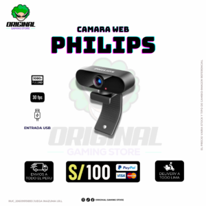 CAMARA WEB PHILIPS SPL6506BM, 1080P FULL HD