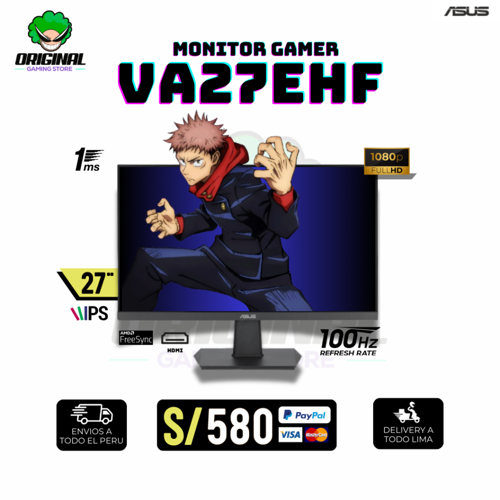 MONITOR GAMER ASUS 27"