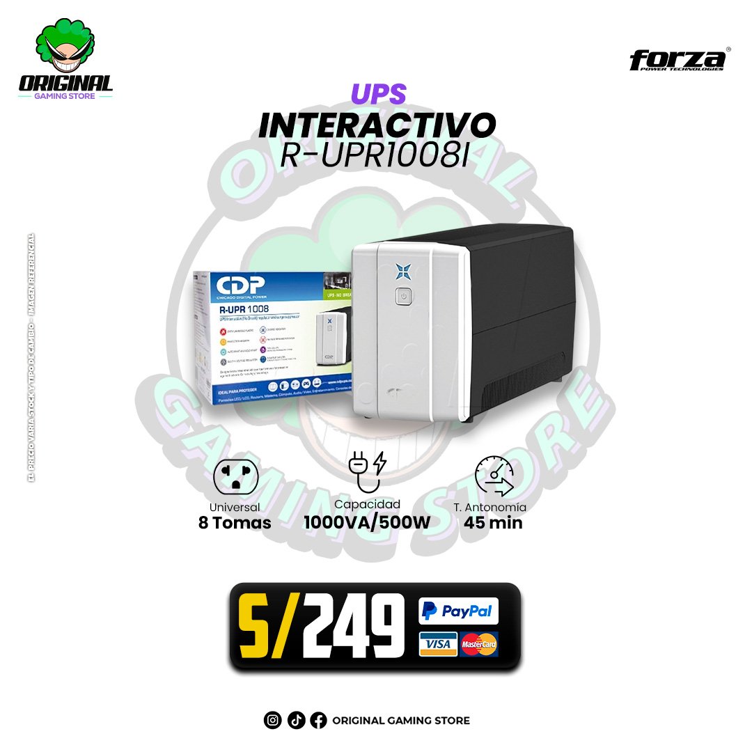 UPS CDP R-UPR1008i, 1000VA/500W