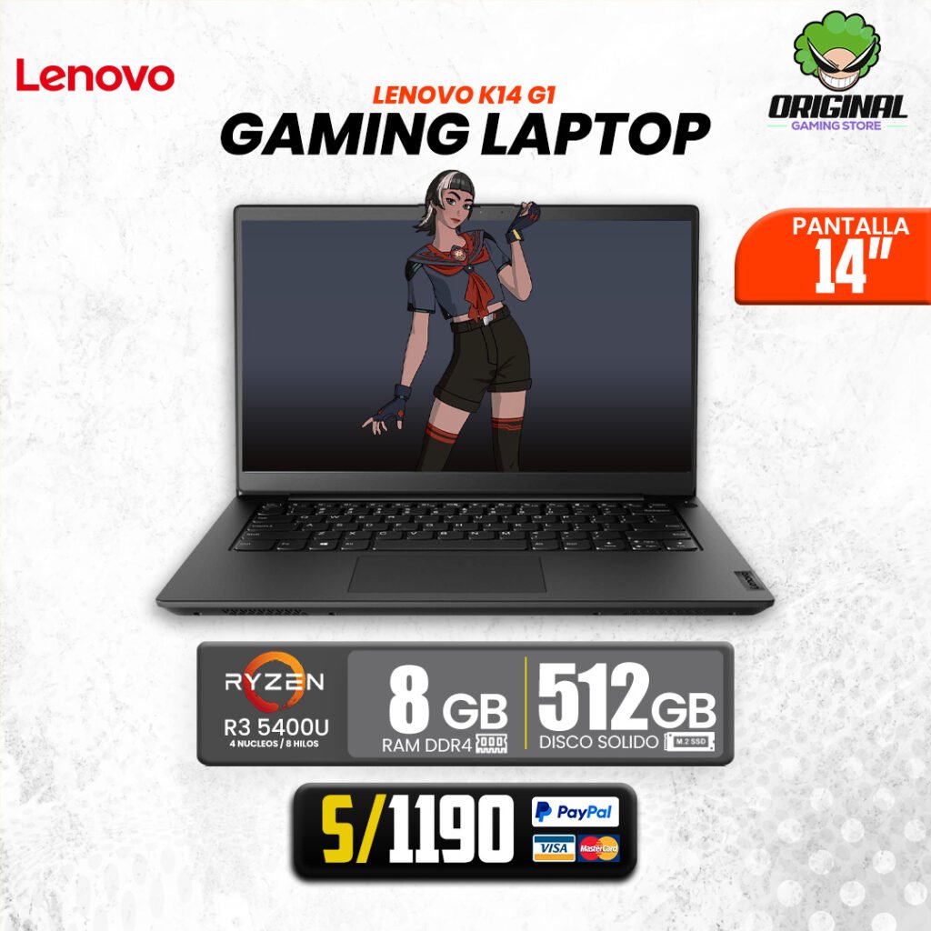 LAPTOP LENOVO K14 G1 AMD RYZEN 3-5400 8GB 512GB SSD 14" FREEDOS (21CUS0PT00) LAPTOP LENOVO K14 G1 AMD RYZEN 3-5400 8GB 512GB SSD 14" FREEDOS (21CUS0PT00) LAPTOP LENOVO K14 G1 AMD RYZEN 3-5400 8GB 512GB SSD 14" FREEDOS (21CUS0PT00) LAPTOP LENOVO K14 G1 AMD RYZEN 3-5400 8GB 512GB SSD 14" FREEDOS (21CUS0PT00) LAPTOP LENOVO K14 G1 AMD RYZEN 3-5400 8GB 512GB SSD 14" FREEDOS (21CUS0PT00) LAPTOP LENOVO K14 G1 AMD RYZEN 3-5400 8GB 512GB SSD 14" FREEDOS (21CUS0PT00) LAPTOP LENOVO K14 G1 AMD RYZEN 3-5400 8GB 512GB SSD 14" FREEDOS (21CUS0PT00) LAPTOP LENOVO K14 G1 AMD RYZEN 3-5400 8GB 512GB SSD 14" FREEDOS (21CUS0PT00) LAPTOP LENOVO K14 G1 AMD RYZEN 3-5400 8GB 512GB SSD 14" FREEDOS (21CUS0PT00) *Imágenes referenciales*   LAPTOP LENOVO K14 G1 AMD RYZEN 3-5400 8GB 512GB SSD 14"